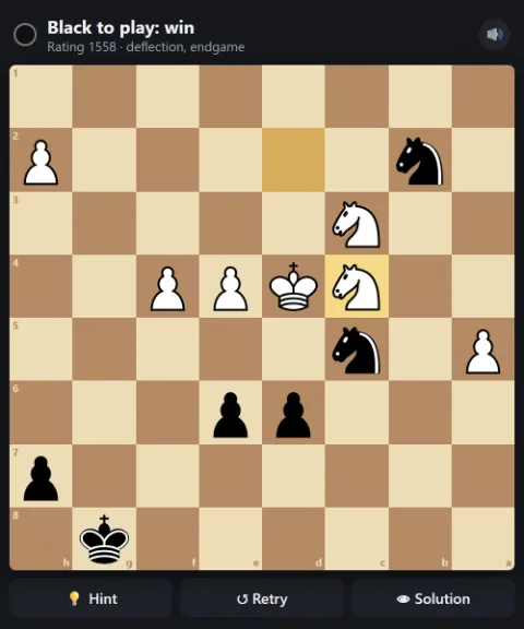 Black to play and win