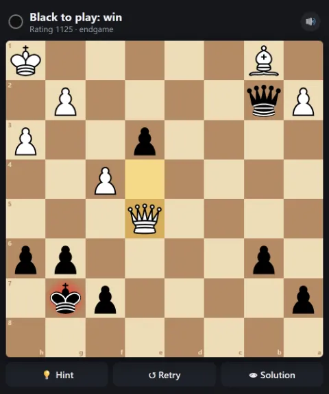 Black to play and win
