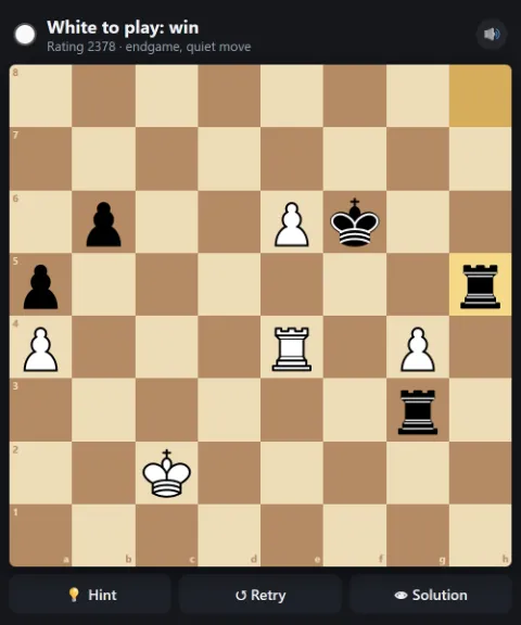 White to play and win