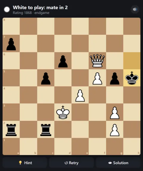 White to play and mate in 2