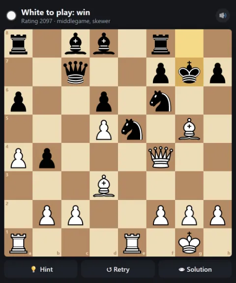 White to play and win